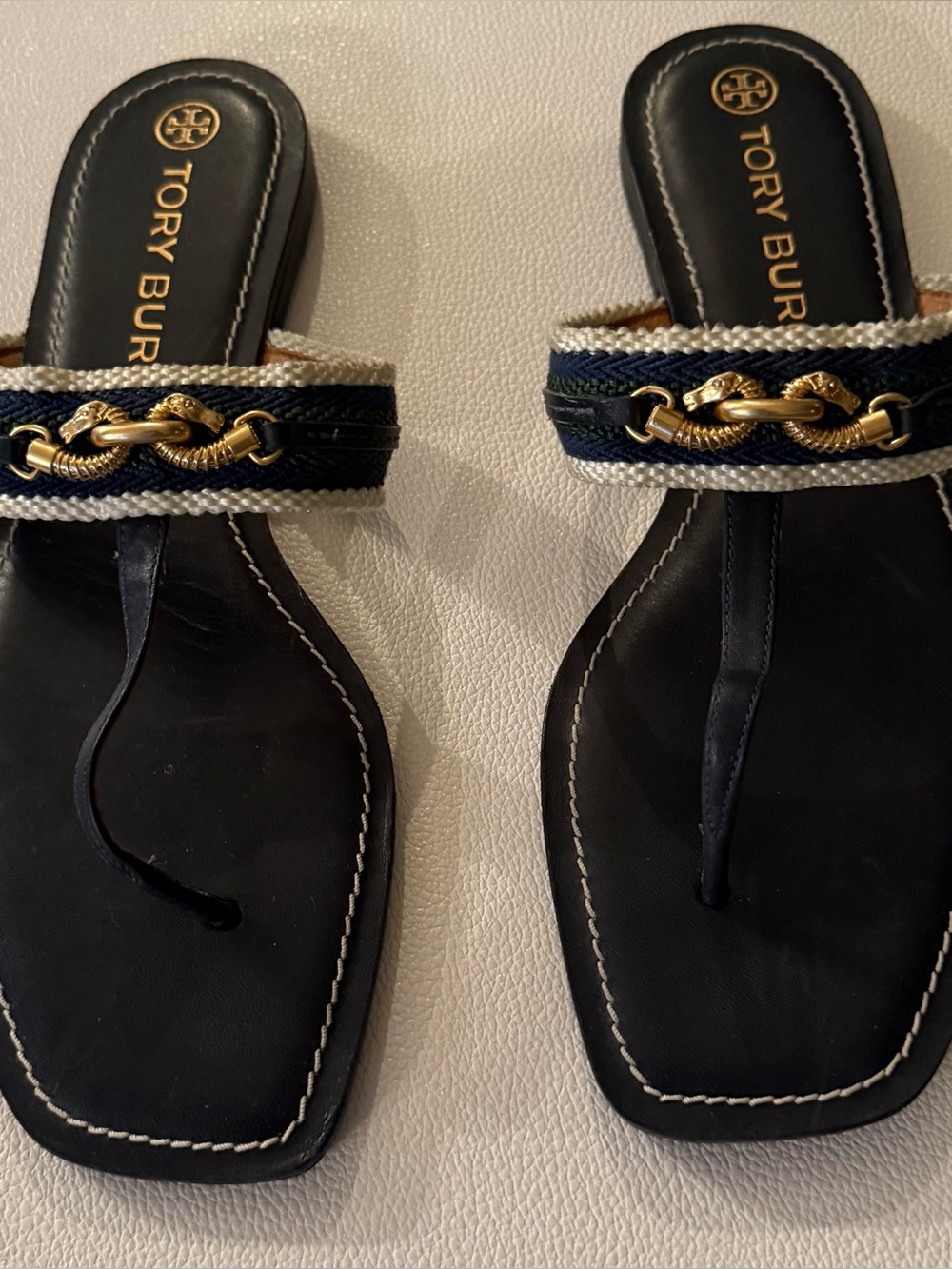 Tory Burch Beige Thong Sandle